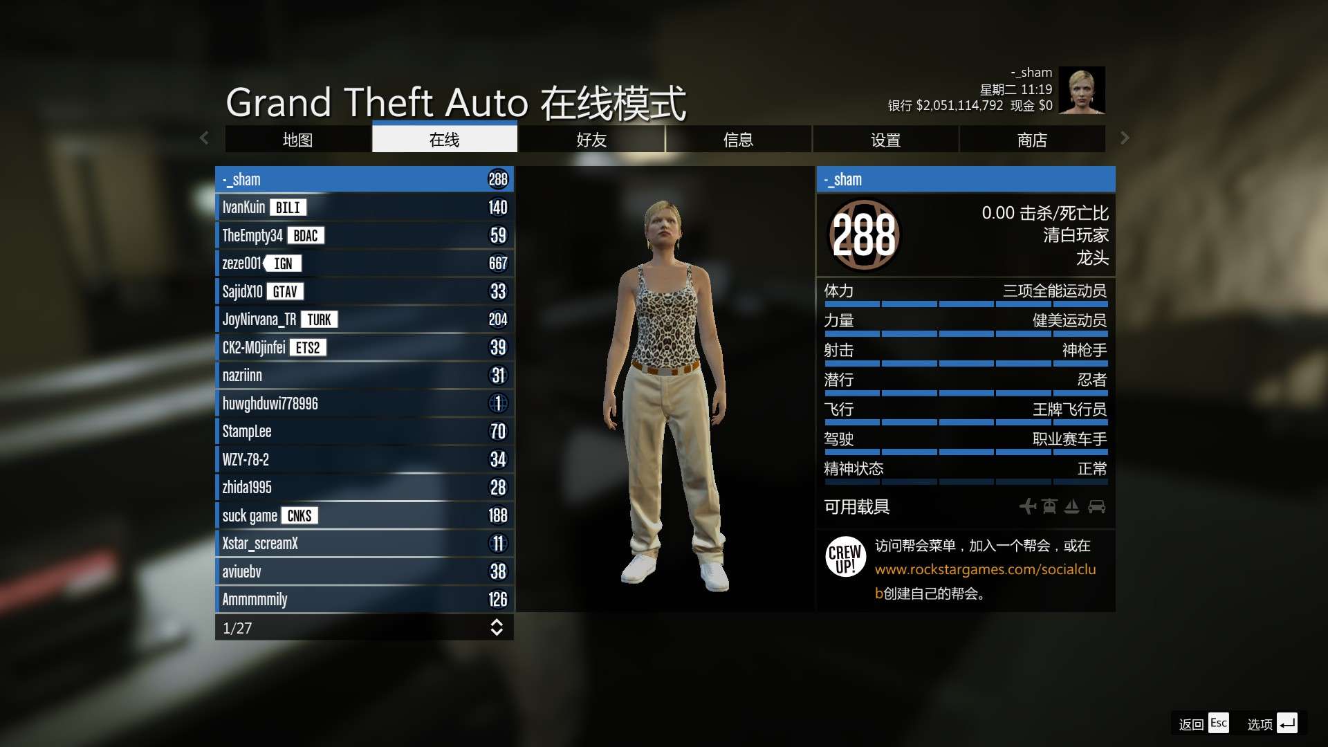 推荐gta5线上等级288全解锁20亿金币亿万富豪想买啥买啥